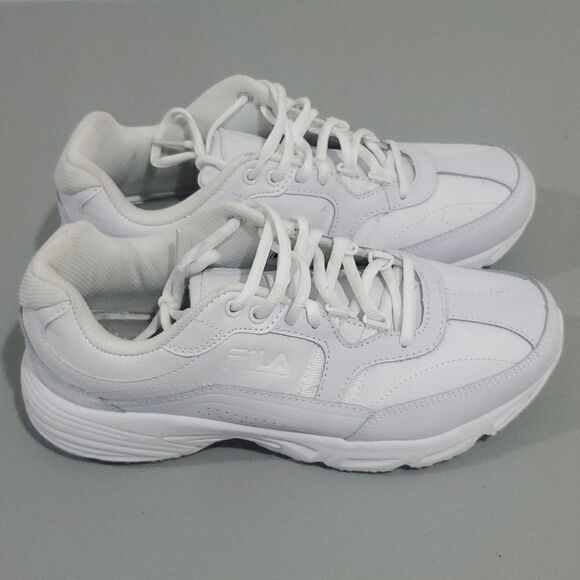 𝅺fila white memory foam shoes - Picture 4 of 7